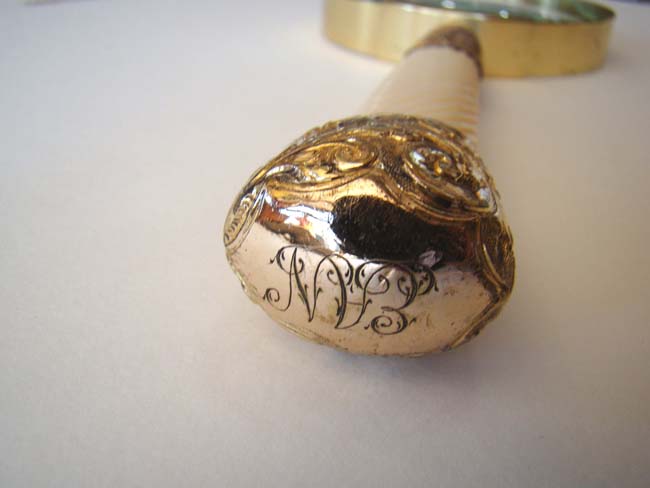An Antique Ivory handled Magnifying Glass — image 3